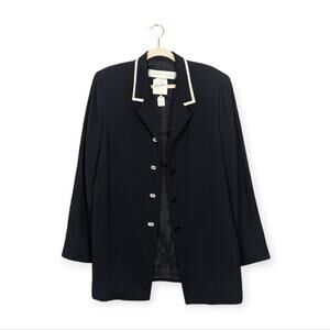 NWT Vintage Deadstock Garfield And Mark Navy & White Trim Blazer